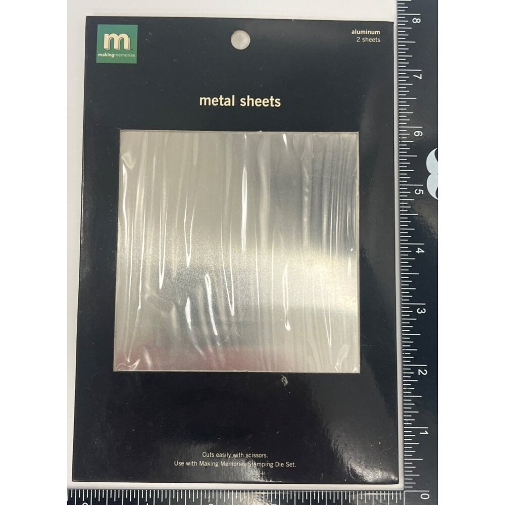 NEW Making Memories Aluminum Metal Sheets 2-Pack 23152